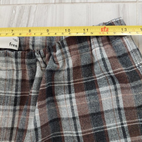 Wilfred Free Aritzia Winter Plaid Dionne Flannel Jogger Pants Small - Picture 8 of 9